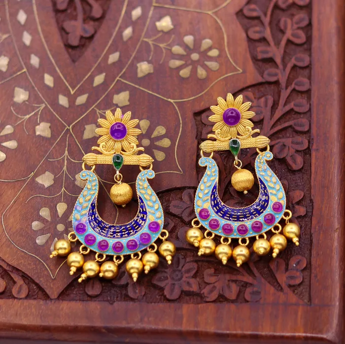 Earrings TRIBAL ORNAMENTS 925 sterling silver handmade vintage customized design stud earrings drop dangle wedding party jewelry tribal jewelry for girls s647