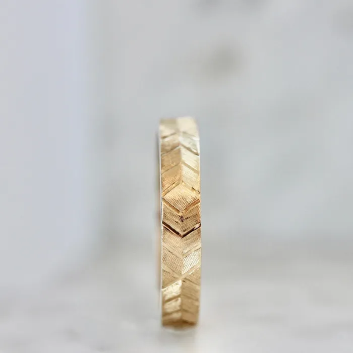 Made By Gem Breakfast Rings 4mm Follow Your Heart Engraved Band