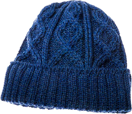 Merino Wool Diamond Stitch Hat Aran Woollen Mills Earrings