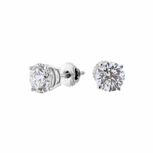 14kt White Gold Diamond Stud Earrings 150ct Total Weight Round Brilliant Diamonds ST10000 Diamond Source NYC Earrings 14kt White Gold Diamond Stud Earrings 150ct Total Weight Round Brilliant Diamonds ST10000 Diamond Source NYC Earrings