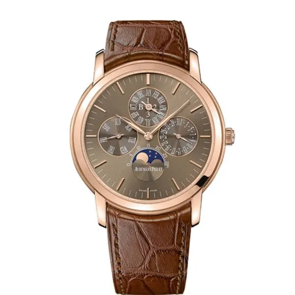 Audemars Piguet Earrings Audemars Piguet Jules Audemars Perpetual Calendar 41mm Mens Watch Ref 26390OROOD093CR01 Brown Moonphase Dial in 18K Rose Gold Case Brown Alligator Strap Audemars Piguet Earrings Audemars Piguet Jules Audemars Perpetual Calendar 41mm Mens Watch Ref 26390OROOD093CR01 Brown Moonphase Dial in 18K Rose Gold Case Brown Alligator Strap