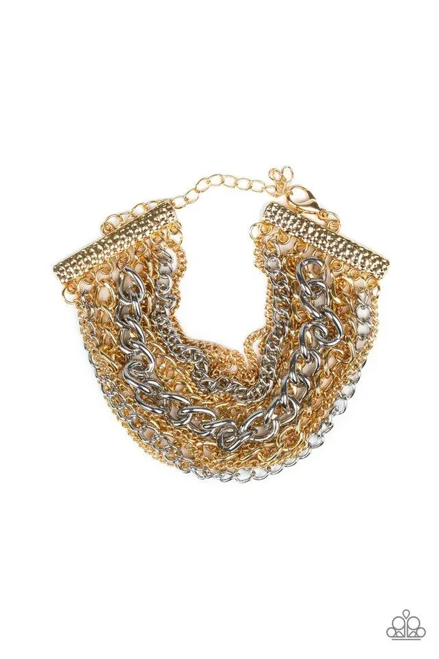 Bracelets Paparazzi Jewelry Paparazzi Bracelet Metallic Horizon Gold