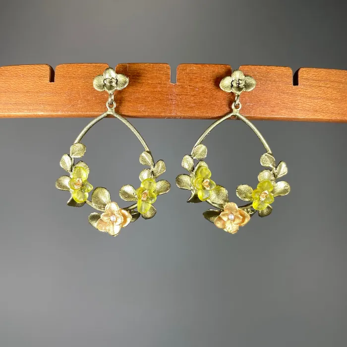 Earrings Desert Flower Oval Post Earrings Michael Michaud