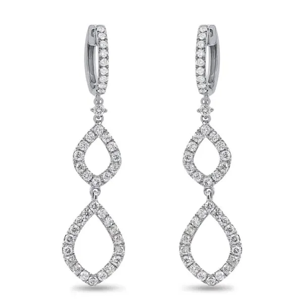 Earrings Diamond Source NYC Amazing 18k White Gold Chandelier Earrings w Diamonds 141ct Earrings Diamond Source NYC Amazing 18k White Gold Chandelier Earrings w Diamonds 141ct