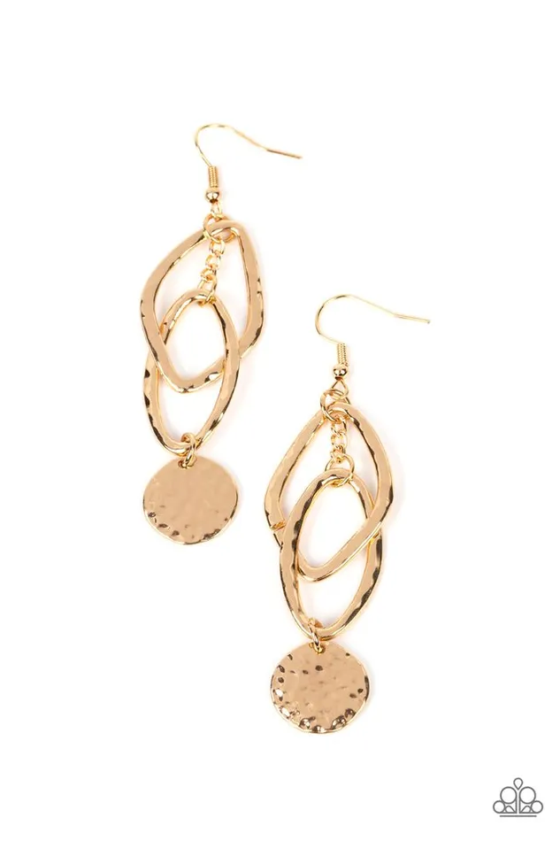 Earrings Paparazzi Jewelry Paparazzi Earring Nothing but CHIME Gold Earrings Paparazzi Jewelry Paparazzi Earring Nothing but CHIME Gold
