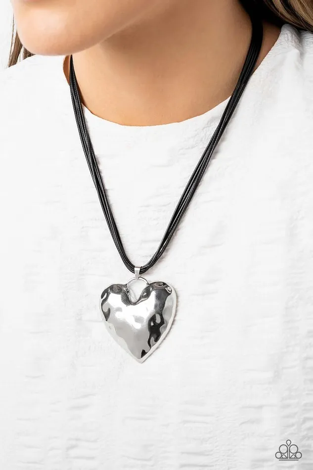 Necklaces Paparazzi Jewelry Paparazzi Necklace Confident Courtship Black