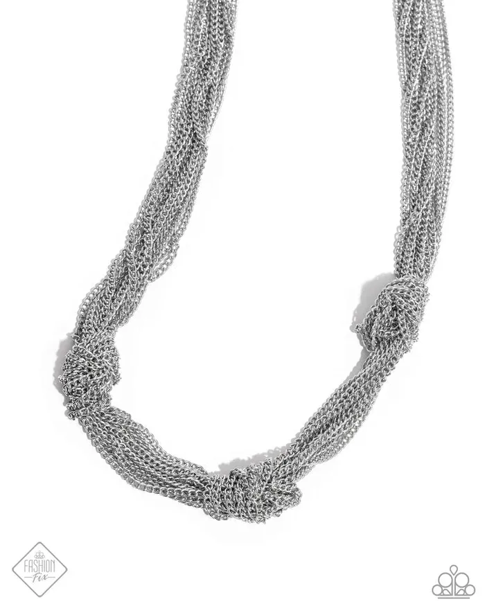 Paparazzi Jewelry Necklaces Paparazzi Necklace Copious Command Silver