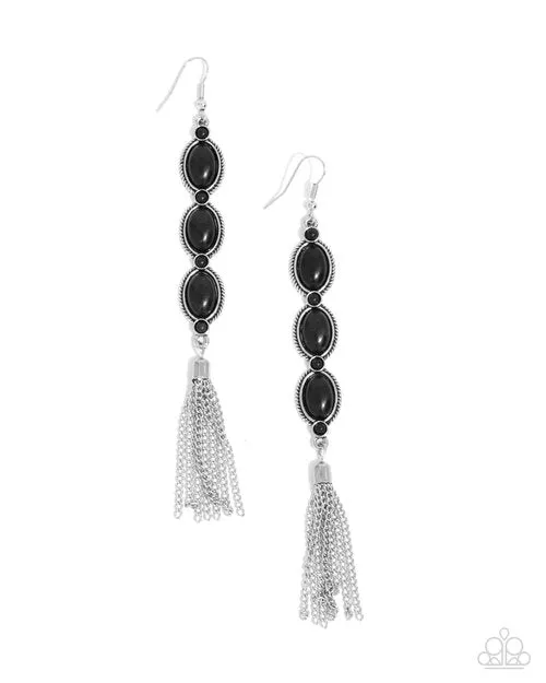 Paparazzi Jewelry Paparazzi Earring Fringe Fuel Black Earrings Paparazzi Jewelry Paparazzi Earring Fringe Fuel Black Earrings