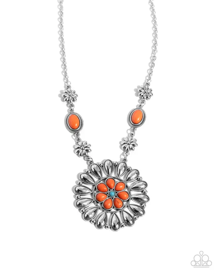 Paparazzi Necklace Ornate Opinion Orange Paparazzi Jewelry Necklaces