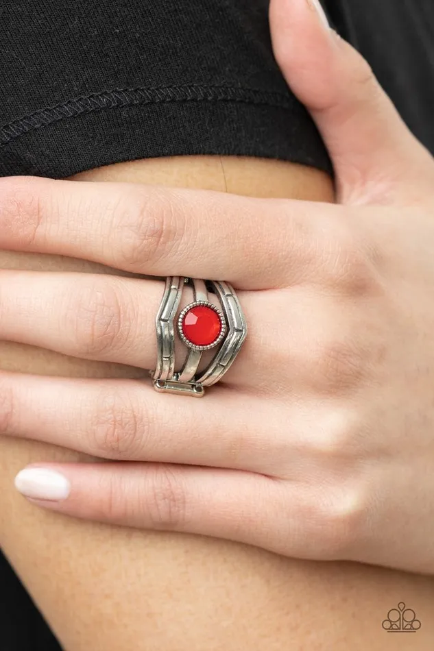 Paparazzi Ring Celestial Collaboration Red Paparazzi Jewelry Rings
