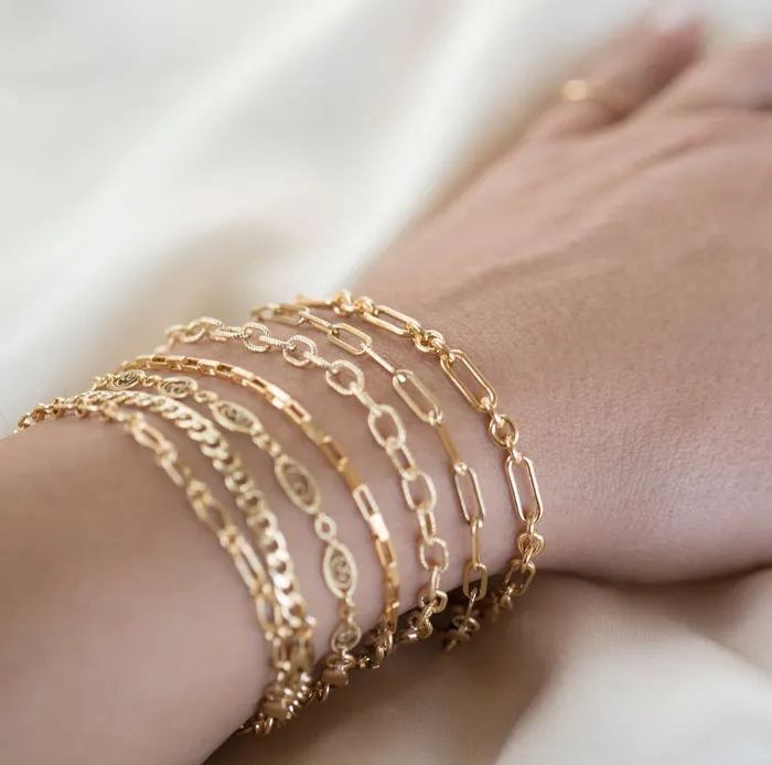 RG Bracelets Gold Filled Box Bracelet