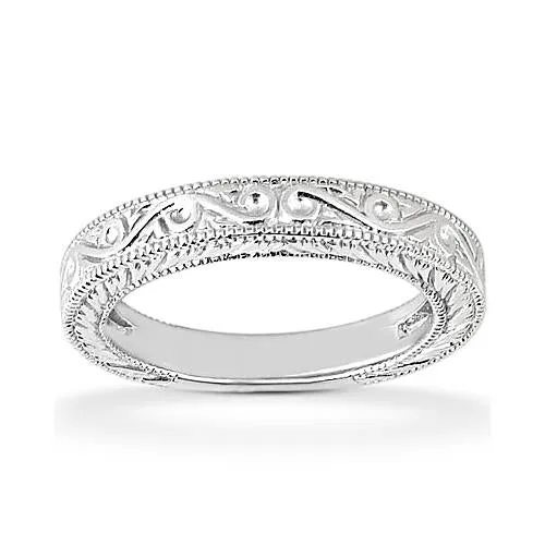 GB 1 Carat Natural Earth Mined Diamond Solitaire Wedding Ring Band Set F VS1 Rings