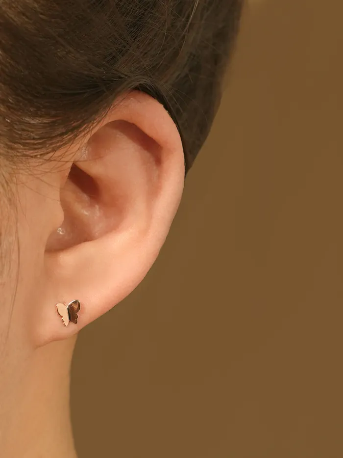 Earrings MinimalBijoux 14K Gold Sweety Butterfly Cartilage Earring 20G18G16G