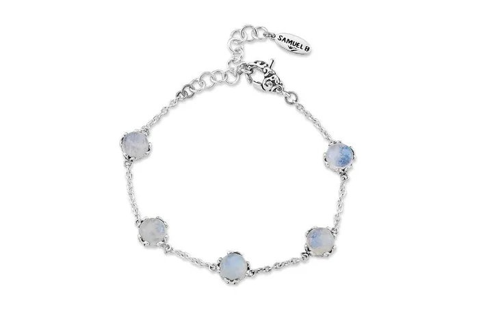 Samuel B Bracelets Glow Bracelet Rainbow Moonstone