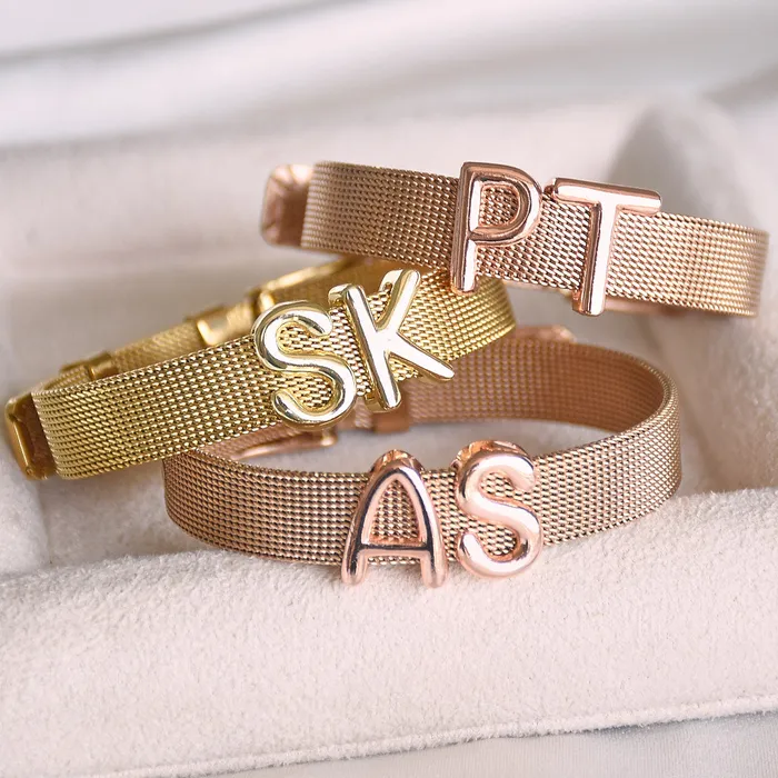 Upakarna Watches Personalised Initial Watch Bracelets
