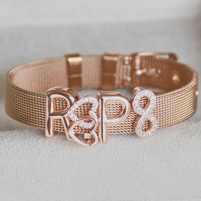 Upakarna Watches Personalised Initial Watch Bracelets