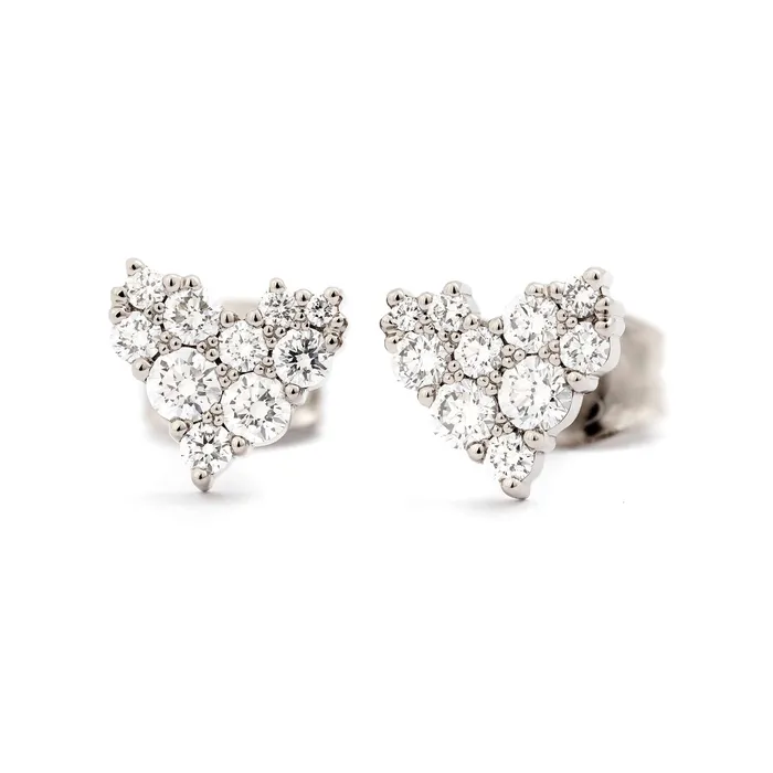 Keto Meadow earrings White Heart S Design Jussi Louesalmi Earrings