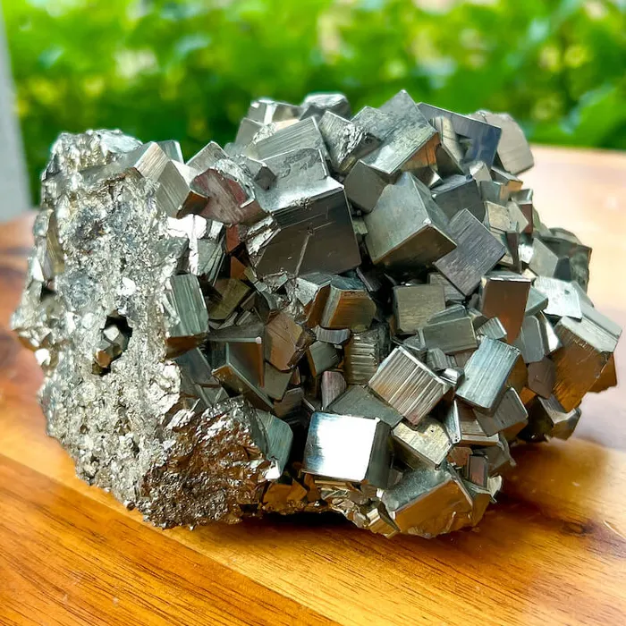 Magic Crystals Charm Necklaces Pyrite Cube Cluster From Peru