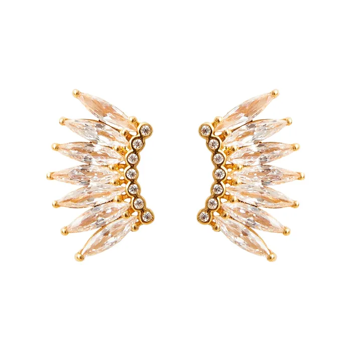 Petite Crystal Madeline Earrings Gold Mignonne Gavigan Earrings Petite Crystal Madeline Earrings Gold Mignonne Gavigan Earrings