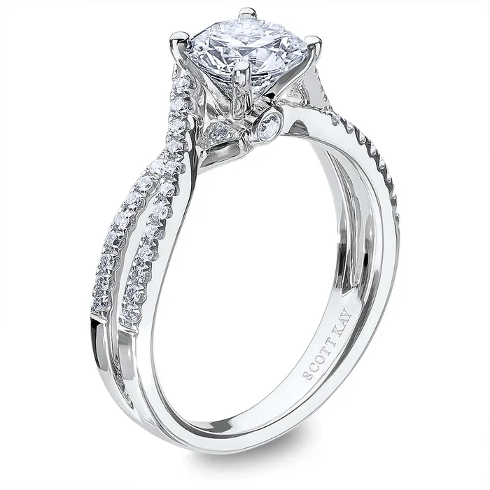 Rings International Diamond Center Scott Kay Luminaire Engagement Ring 023 CTW