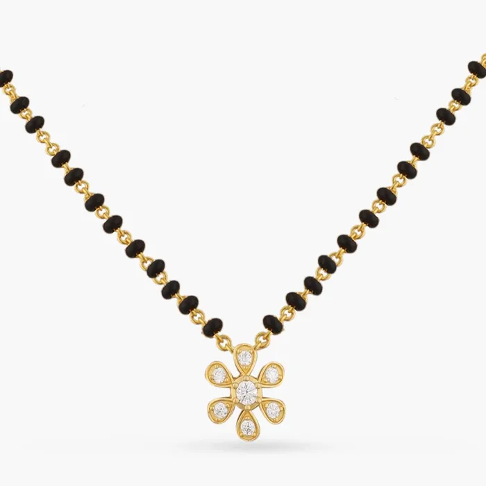 Rings SILVER Minimal Floral CZ Silver Mangalsutra